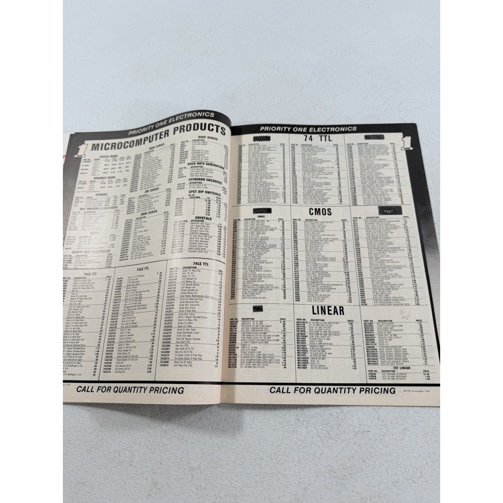 Priority One Electronics Fall 1981‎ Catalog Engineering Selection - Picture 4 of 6